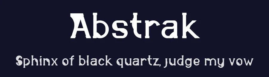 Abstrak by Indra Gunawan — Decorative Font — thumbnail 2