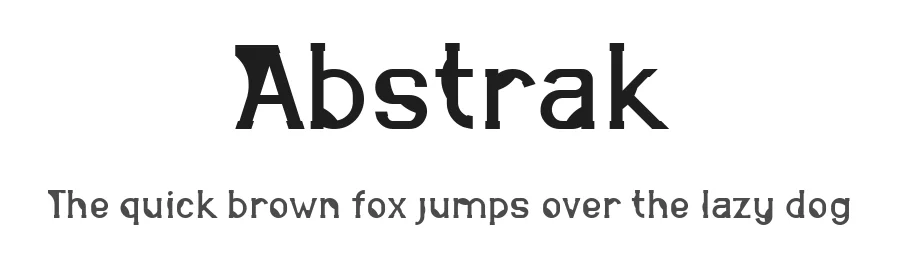Abstrak by Indra Gunawan — Decorative Font