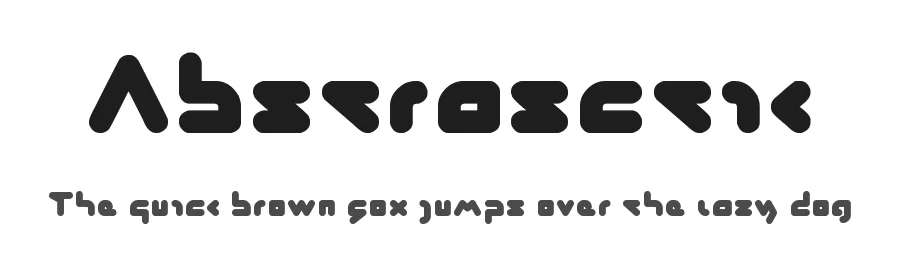 Abstrasctik by weknow — Display Font