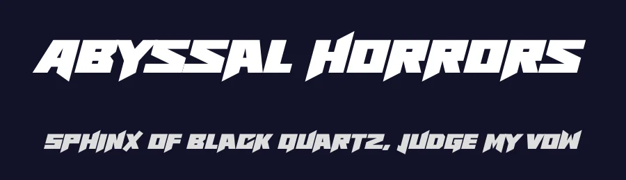 Abyssal Horrors by Hawtpixel — Display Font — thumbnail 2