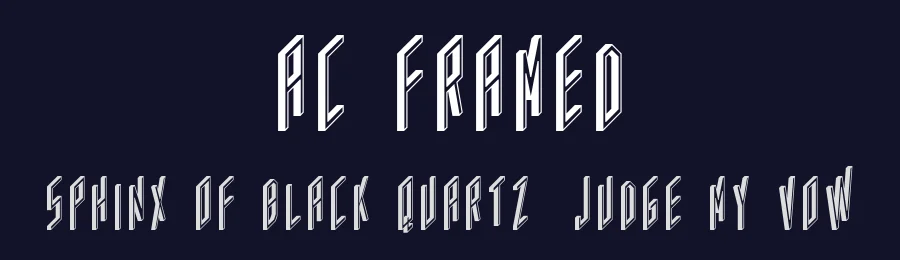 AC Framed by Adrian Candela — Display Font — thumbnail 2