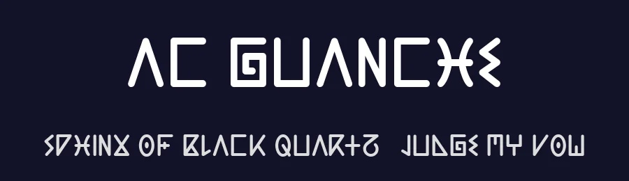 AC Guanche by Adrian Candela — Decorative Font — thumbnail 2