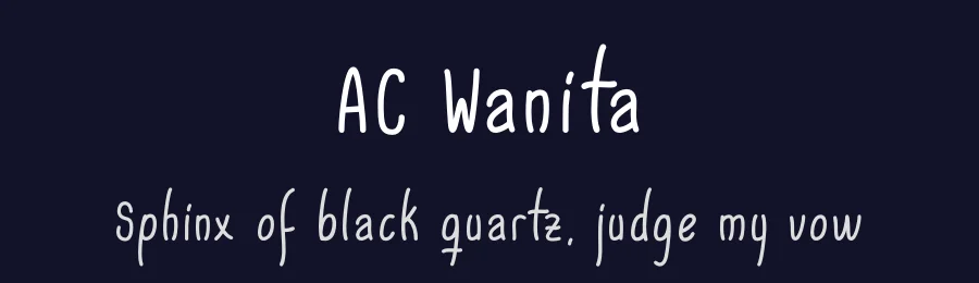 AC Wanita by Adrian Candela — Script Handwritten Font — thumbnail 2