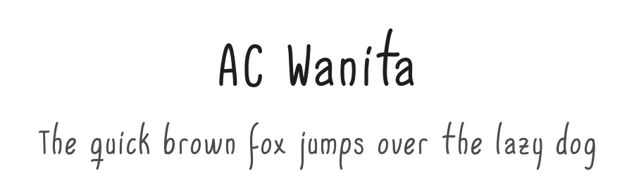 AC Wanita by Adrian Candela — Script Handwritten Font