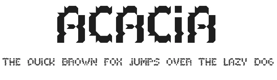 Acacia by grutten fru — Decorative Font