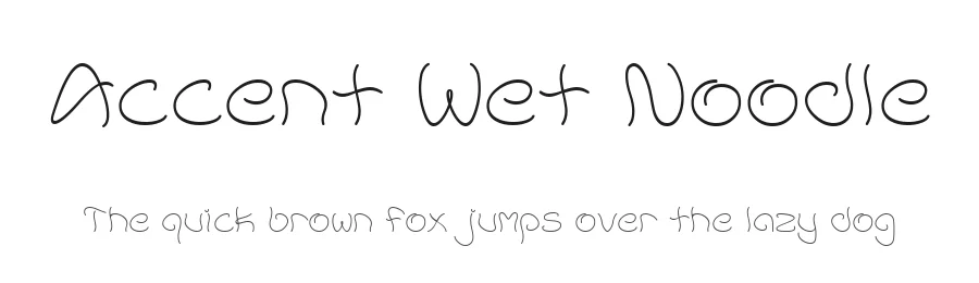 Accent Wet Noodle