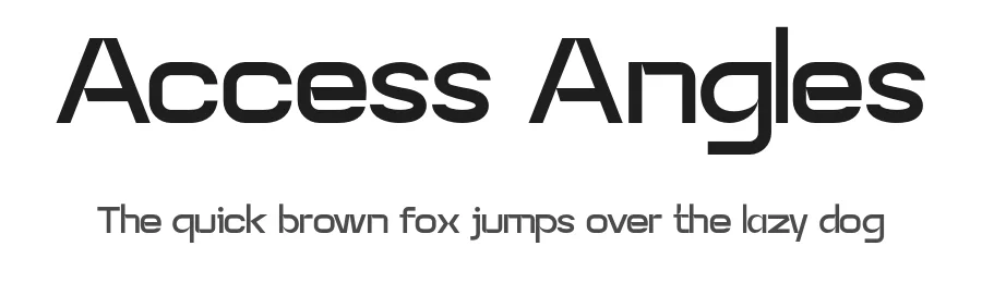 Access Angles by 177Studio — Sans Serif Font
