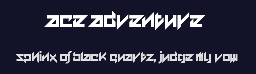 Ace Adventure by Chequered Ink — Display Font — thumbnail 2