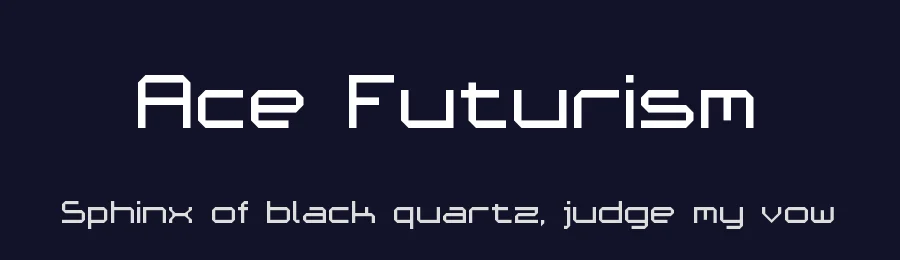 Ace Futurism by Chequered Ink — Display Font — thumbnail 2