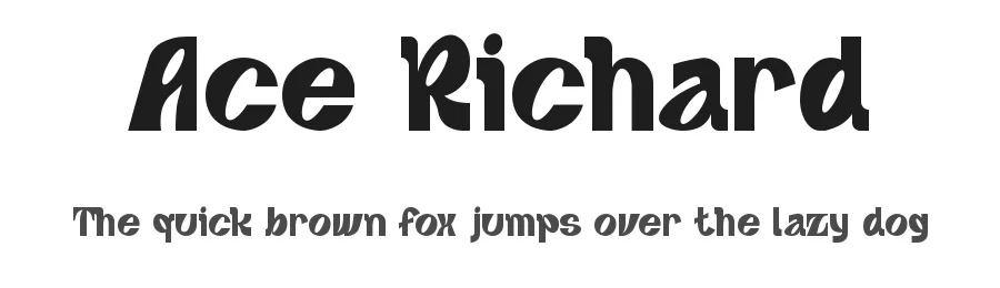 Ace Richard by Pinisiart — Decorative Font