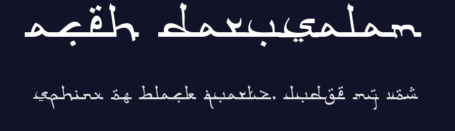 Aceh Darusalam by Adien Gunarta — Decorative Font — thumbnail 2