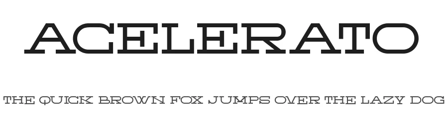 Acelerato by Vladimir Nikolic β Decorative Font