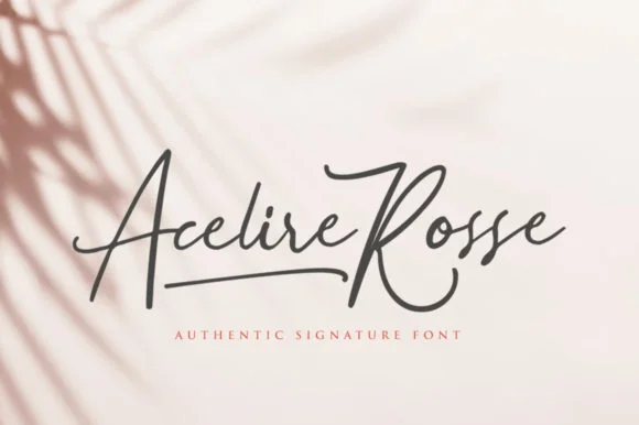 Acelire Rosse Font by Eldertype Studio — Script Handwritten Font