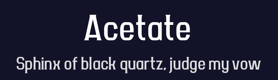 Acetate by Chequered Ink — Serif Font — thumbnail 2