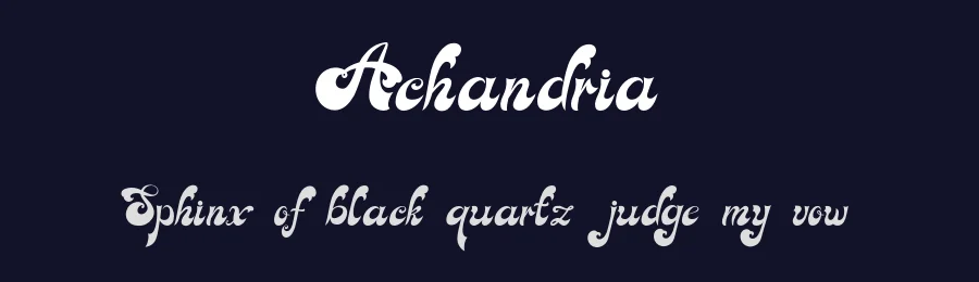 Achandria by Javatype Studio — Decorative Font — thumbnail 2
