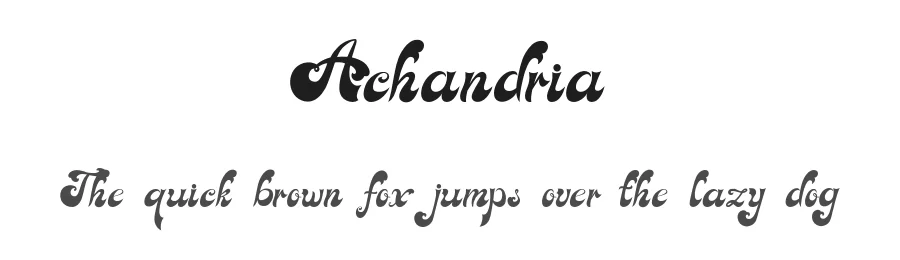 Achandria by Javatype Studio — Decorative Font
