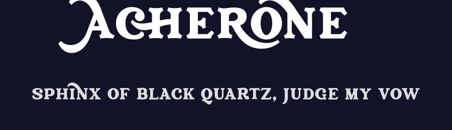 Acherone by Runsell Studio — Decorative Font — thumbnail 2