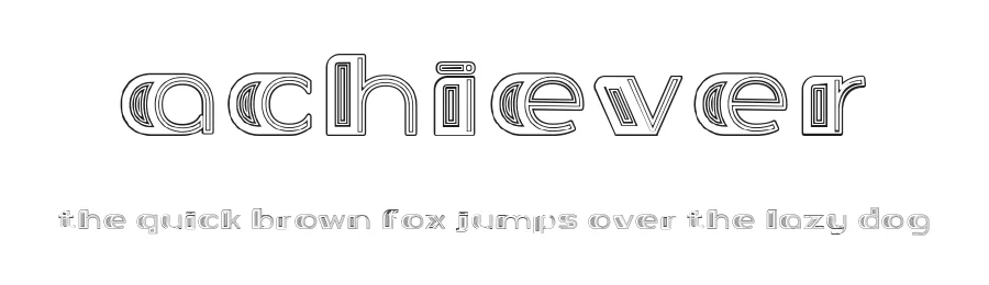 Achiever by Vladimir Nikolic β Decorative Font