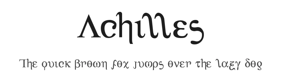Achilles by Iconian Fonts — Decorative Font