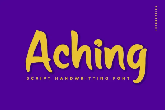 Aching Font by Productype — Script Handwritten Font