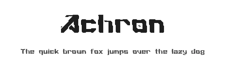 Achron by Gostaf Norista — Display Font