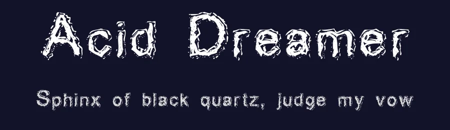 Acid Dreamer by GemFonts / Typotheticals — Decorative Font — thumbnail 2