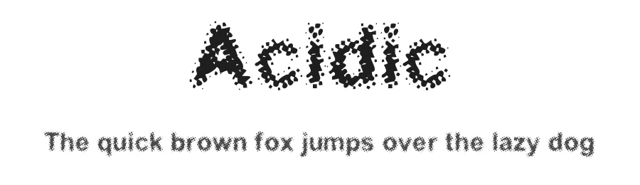 Acidic