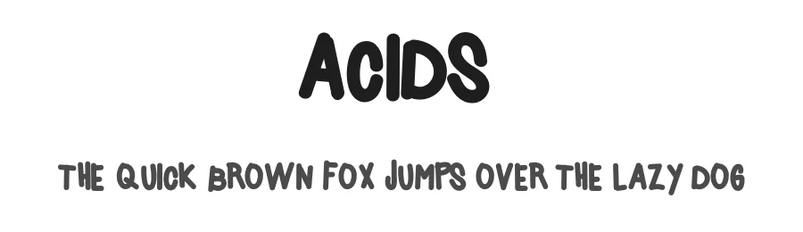 Acids by Leonard Posavec - LeoSupply.co β Decorative Font
