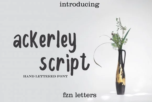Ackerley Font by syakaltype by syakaltype — Script Handwritten Font