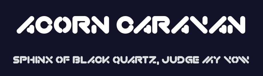 Acorn Caravan by Chequered Ink — Display Font — thumbnail 2