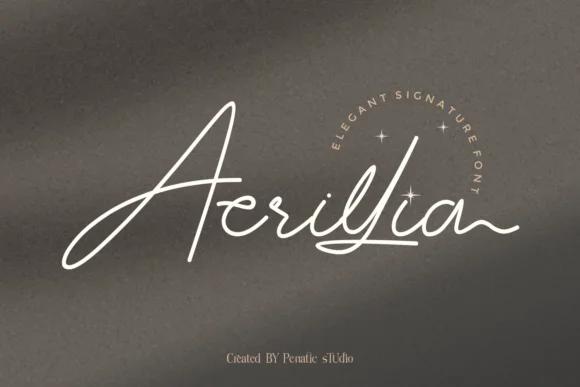 Acrillia Font by Penatic Studio — Script Handwritten Font