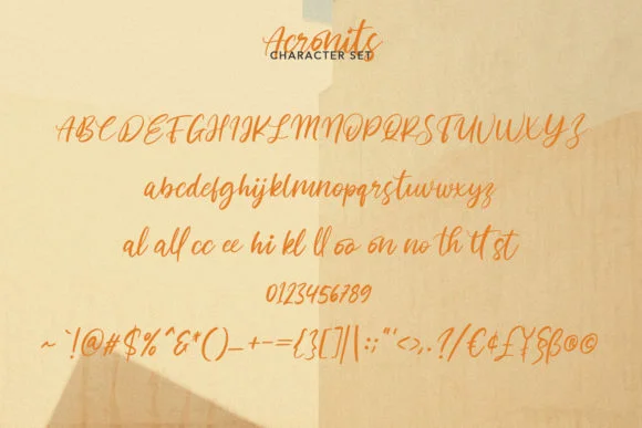 Acronits Font by Maulana Creative — Script Handwritten Font — thumbnail 8