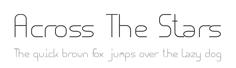 Across The Stars by Felix Hinnemann β Display Font