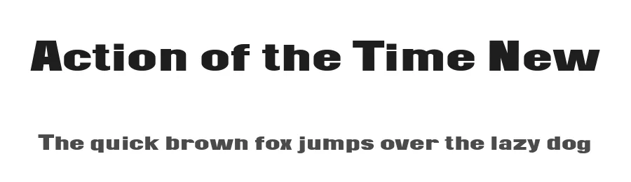 Action of the Time New
