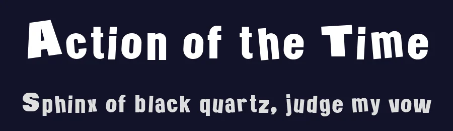 Action of the Time by Galdino Otten Fonts — Decorative Font — thumbnail 2