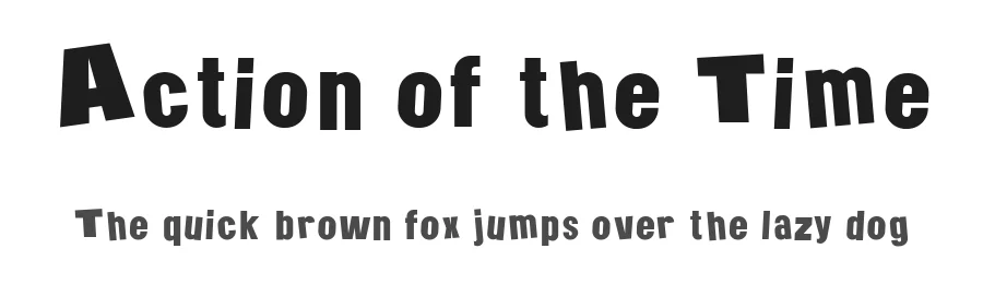 Action of the Time by Galdino Otten Fonts — Decorative Font