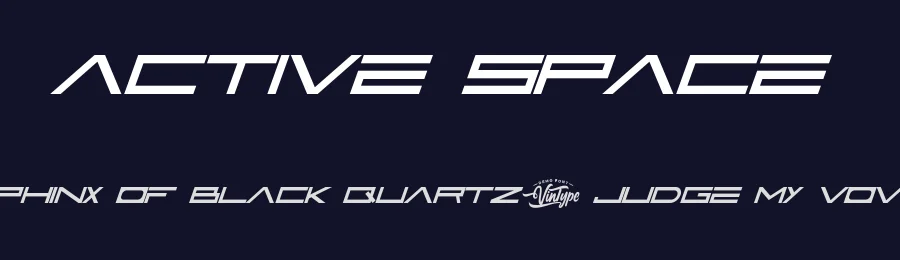 Active Space by VinType — Display Font — thumbnail 2