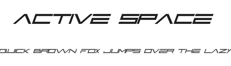 Active Space by VinType — Display Font