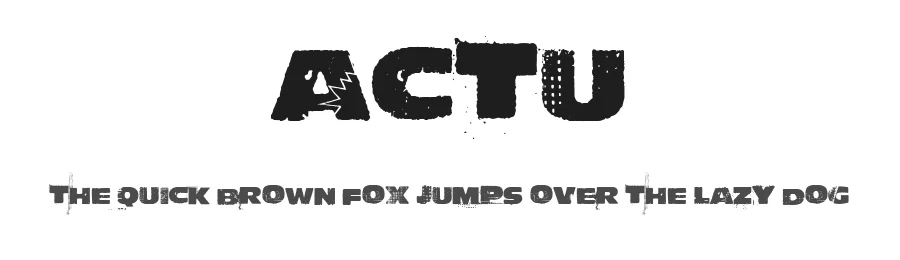 Actu by imagex — Decorative Font