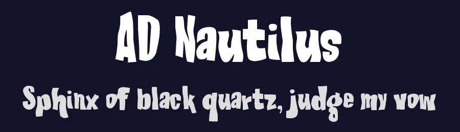 AD Nautilus by Alex Dukal — Decorative Font — thumbnail 2