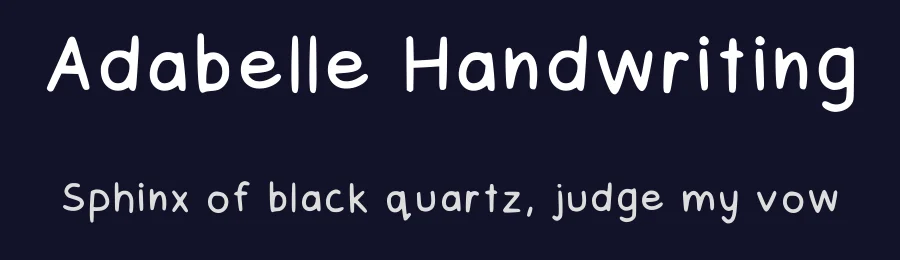 Adabelle Handwriting by kimora — Script Handwritten Font — thumbnail 2