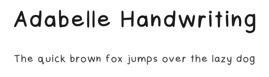 Adabelle Handwriting