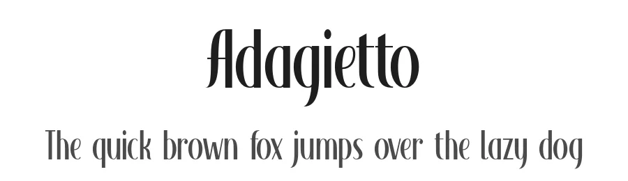 Adagietto by Hanoded — Decorative Font
