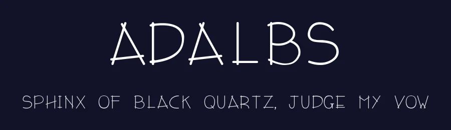 Adalbs by Adalbero Neto — Decorative Font — thumbnail 2