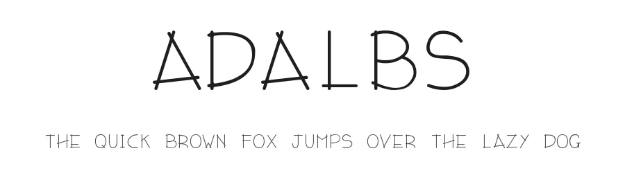 Adalbs by Adalbero Neto — Decorative Font