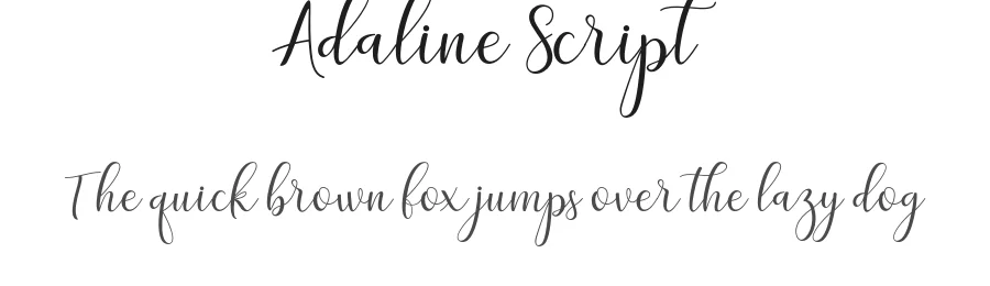 Adaline Script