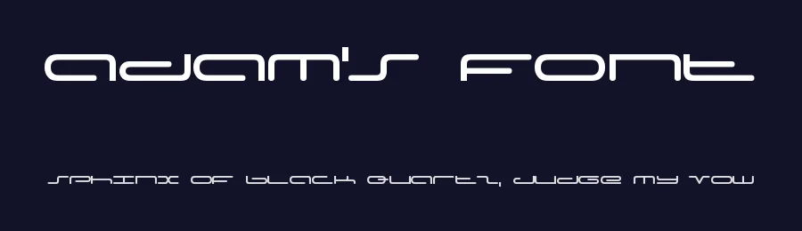 Adam's Font by Adam Worsley — Display Font — thumbnail 2