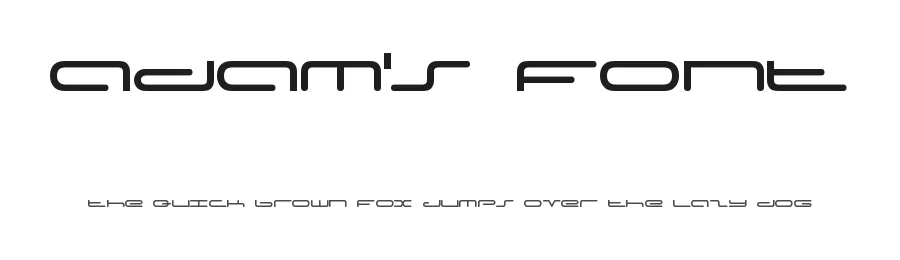 Adam's Font by Adam Worsley — Display Font
