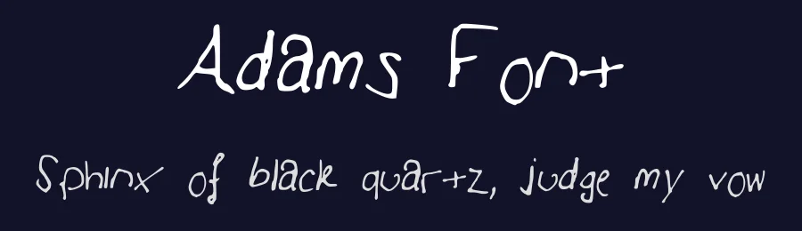 Adams Font by Adam Stewart — Script Handwritten Font — thumbnail 2