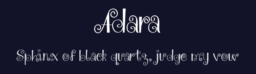 Adara by Burhanul Jauhar Arifin — Decorative Font — thumbnail 2